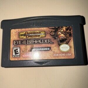 Dungeons & Dragons Eye of the Beholder Nintendo Game Boy Advance GBA TESTED